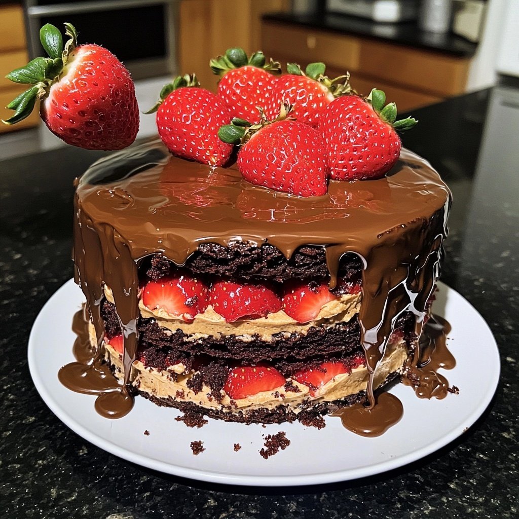 Strawberry Chocolate Cake