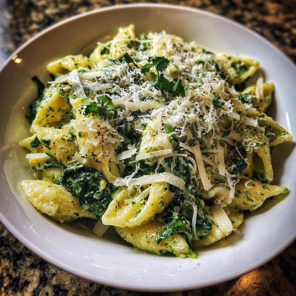 Sunday Creamy Spinach Pasta