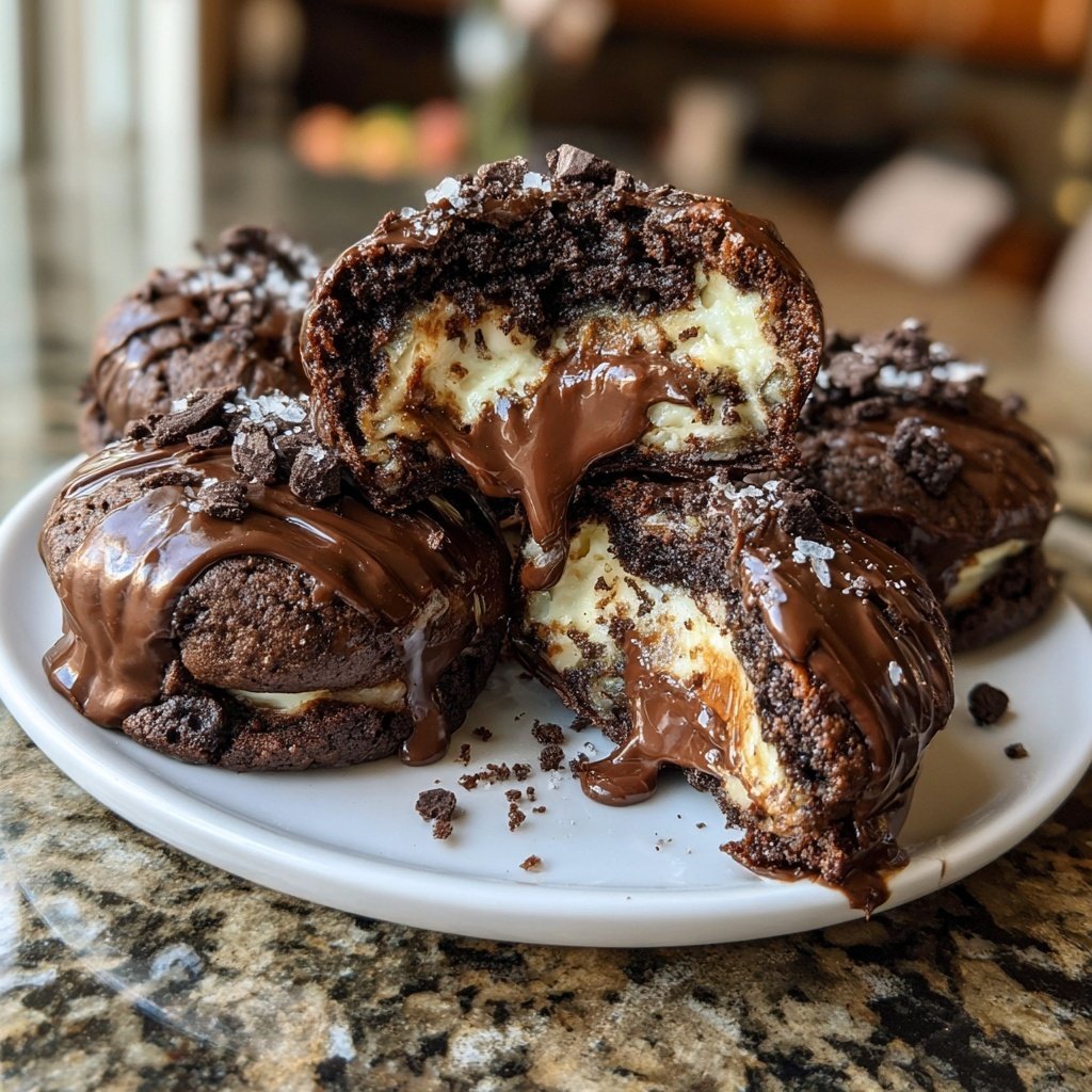 Choco Cheesecake Cookie Bites
