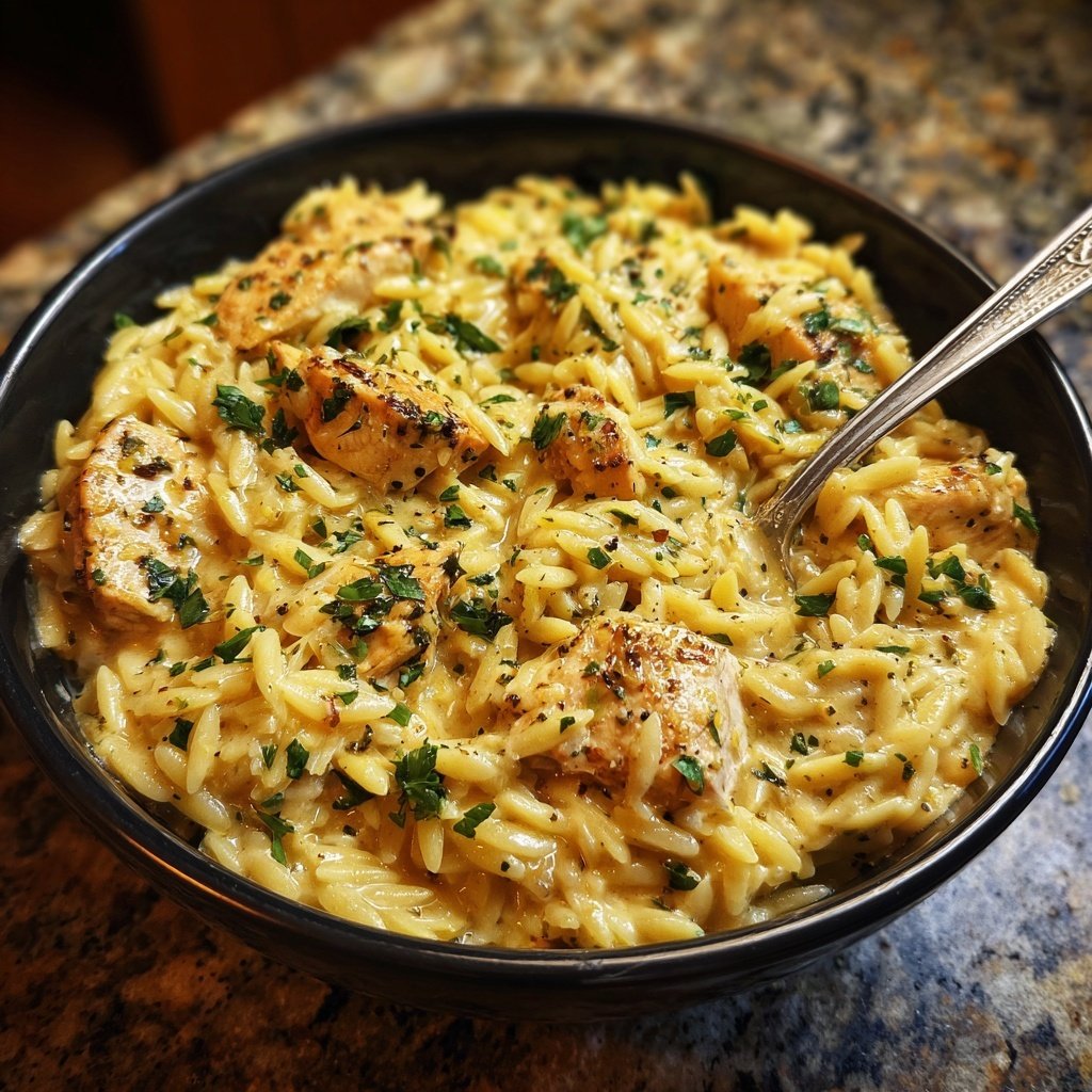 Creamy Lemon Chicken Orzo