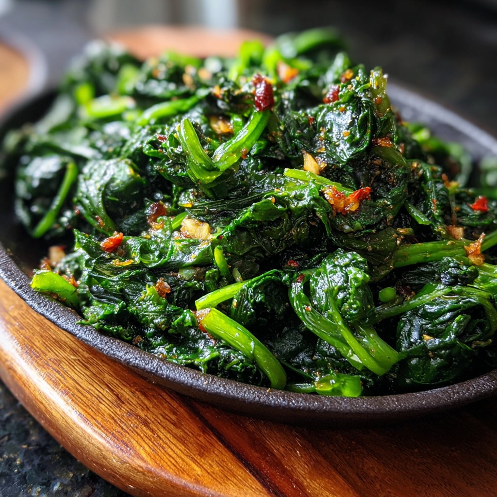 Jamaican Garlic Greens
