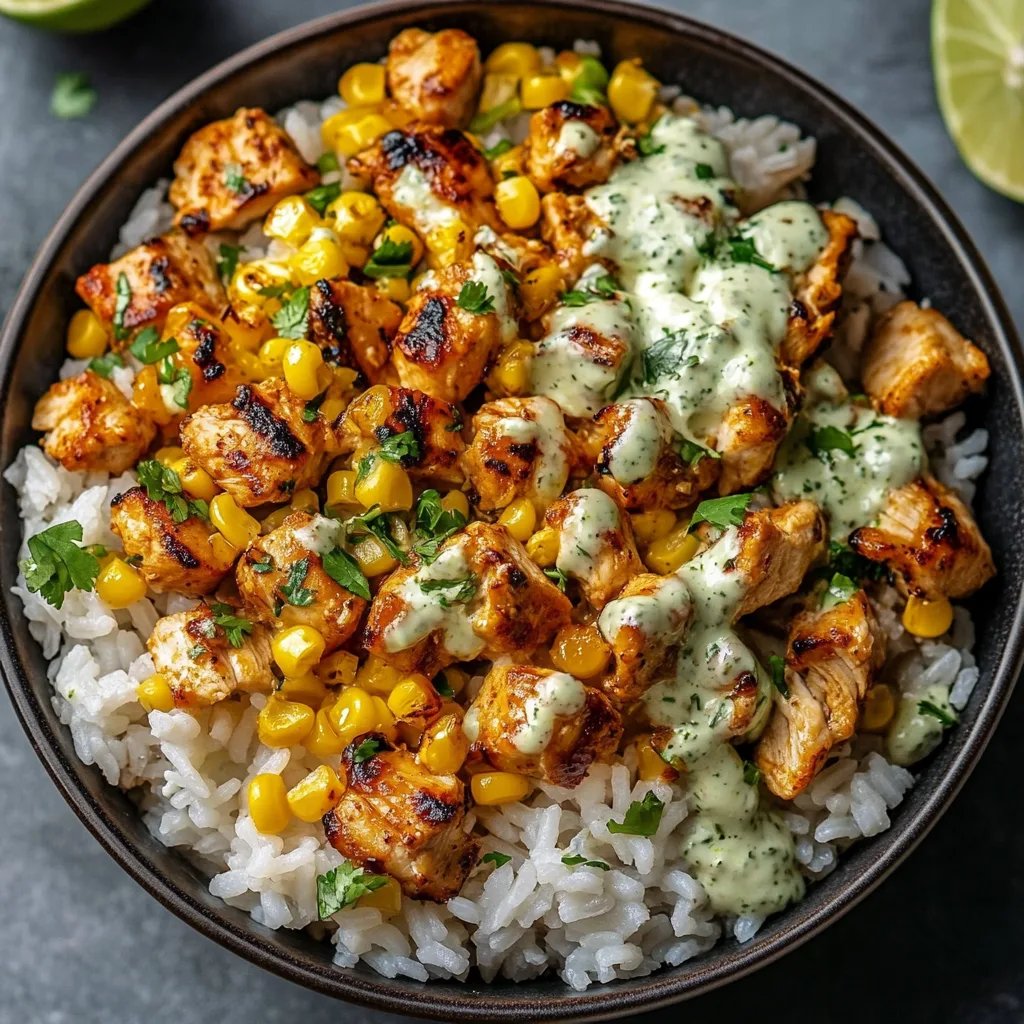 Easy Street Corn Chicken Rice Bowl Recipe for Busy Nights