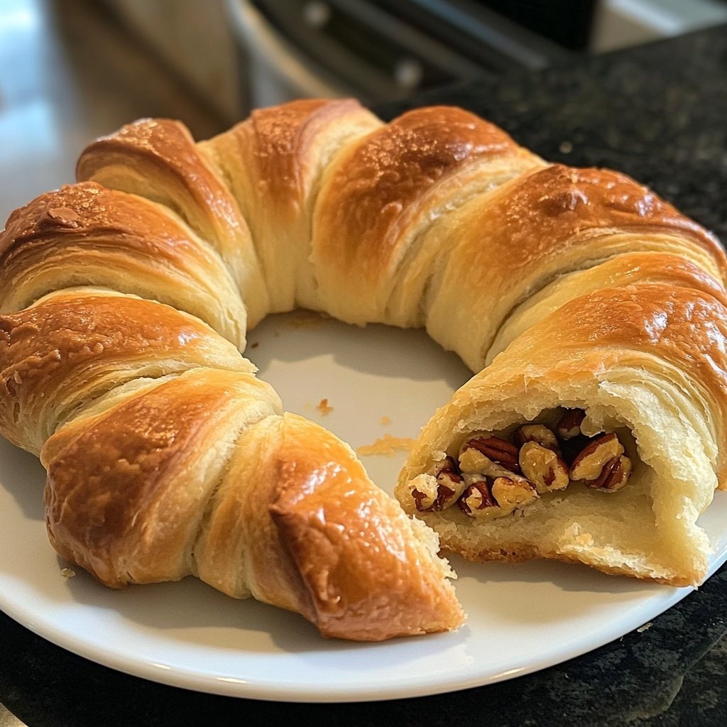 Buttery Crescent Rolls with Pecan Filling