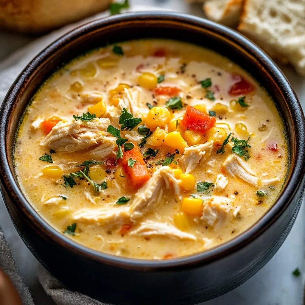 Crockpot Chicken Corn Chowder