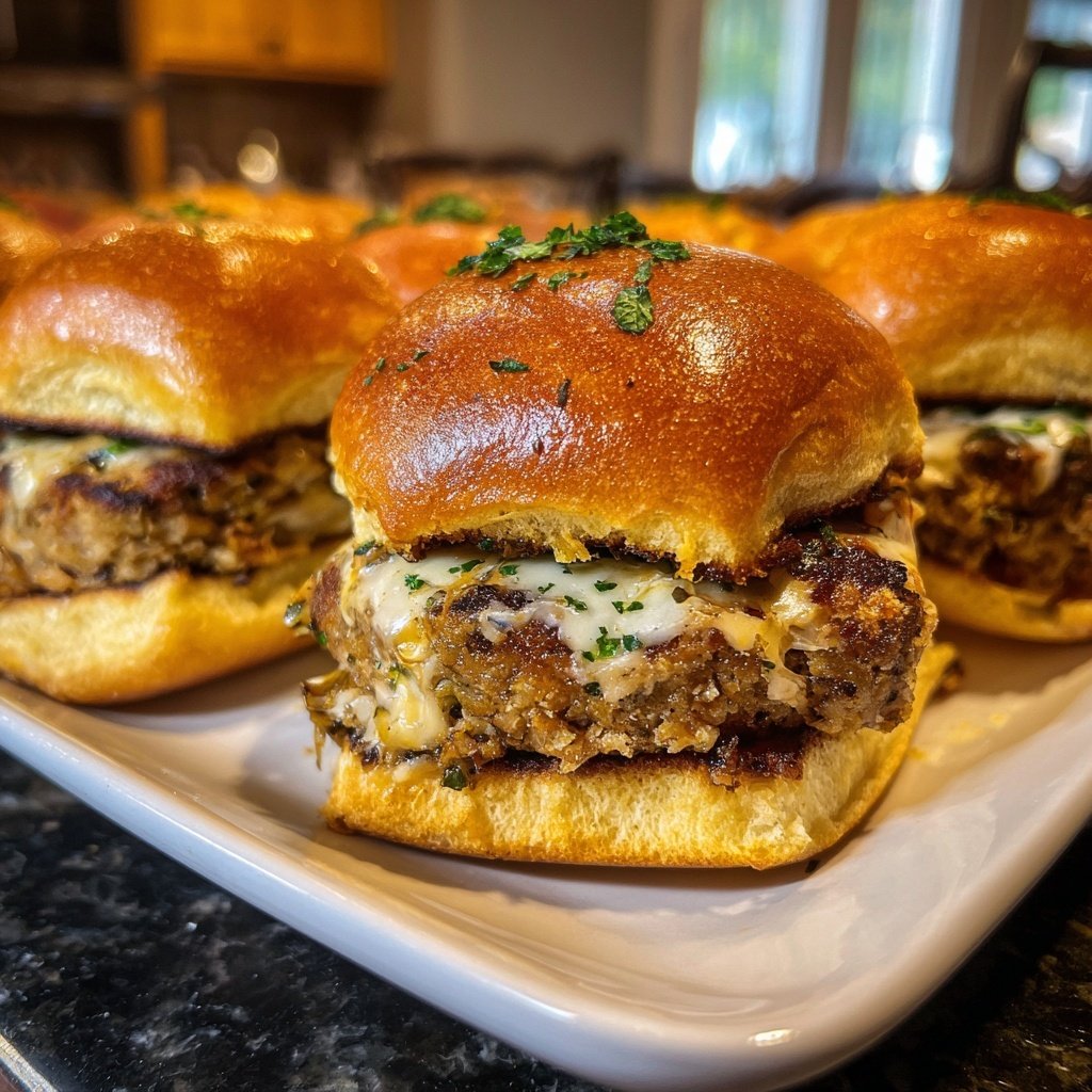 Mushroom Patty Sliders