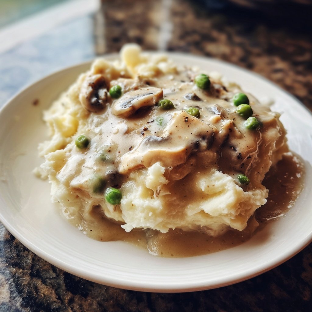 Comfort Food Creamy Chicken and Mashed Potatoes