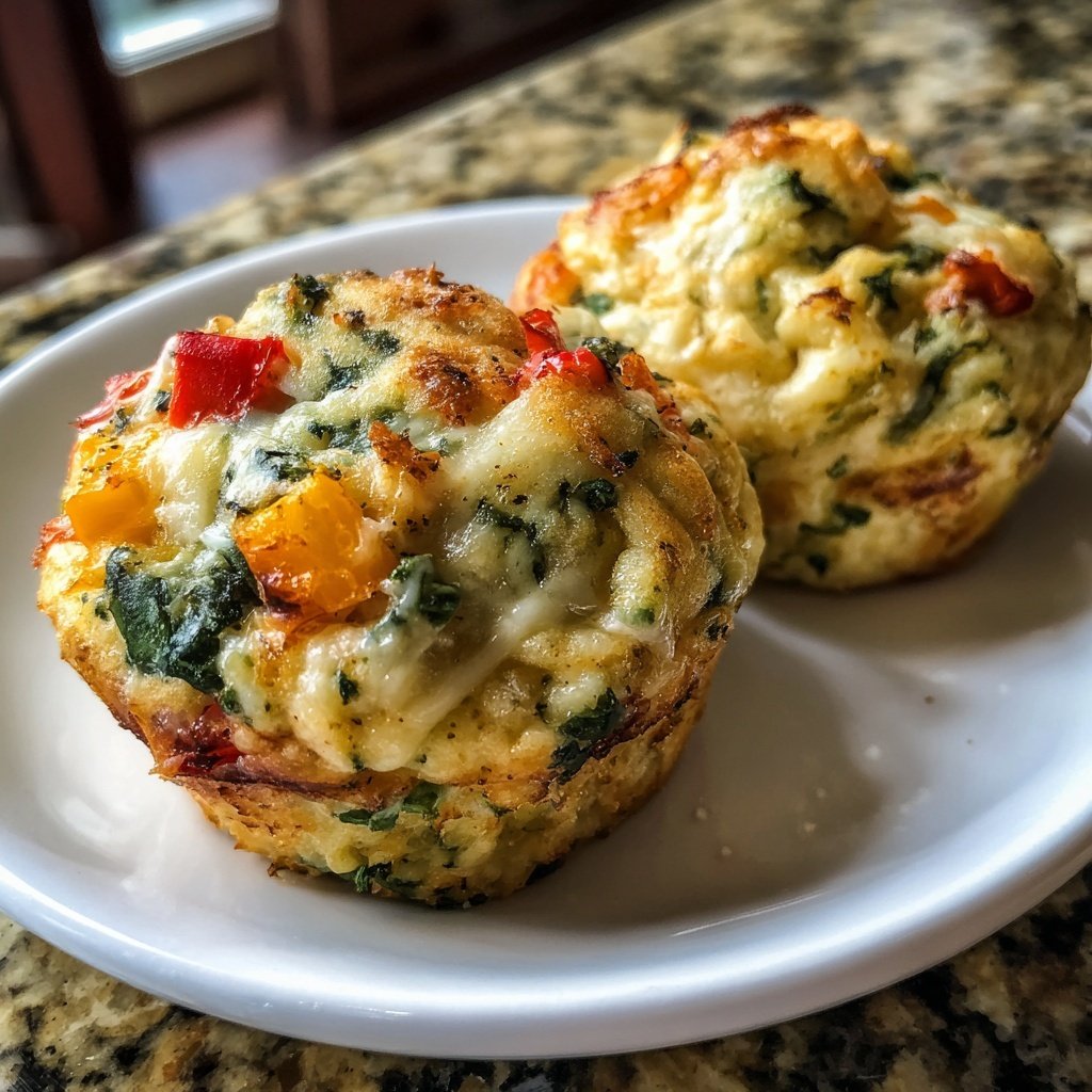 Super Bowl Savory Veggie Muffin Cups