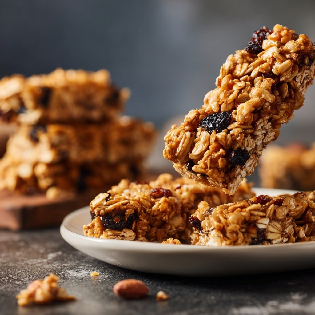 Healthy Snack No Bake Granola Bars