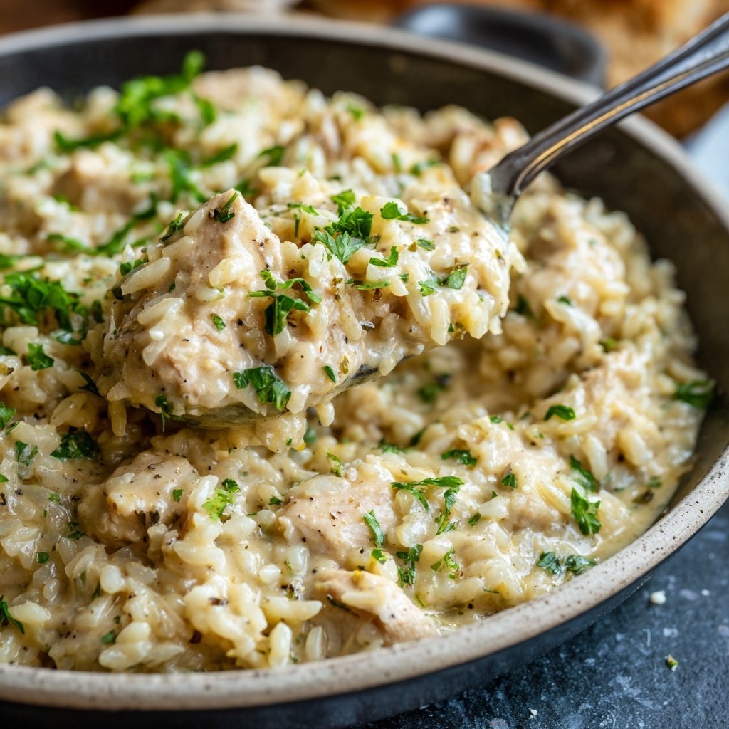 Creamy One Pot Chicken And Rice
