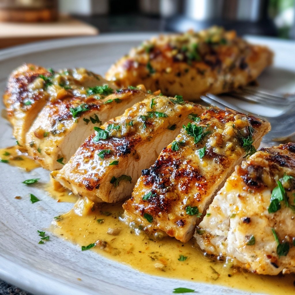 Chicken Breast with Garlic Sauce